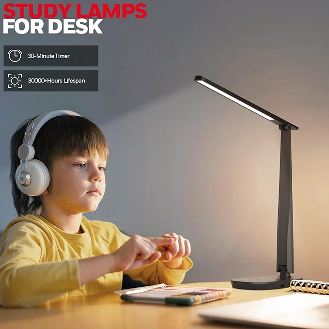 Honeywell Desk Lamp for Home Office, Dimmable LED Desk Light - Image 6