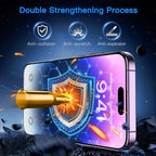 Uyiton Anti-Blue Light for iPhone 14 Pro Screen Protector - Image 5