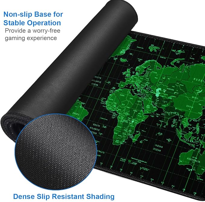 Large Gaming Mouse Pad, 31.5x15.7 inch Large Extended Computer Keyboard Mouse - Image 4