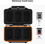 K&F Concept 6 Slots XQD Cfexpress Type-B Card Holder, Water-Resistant Memory - Image 2