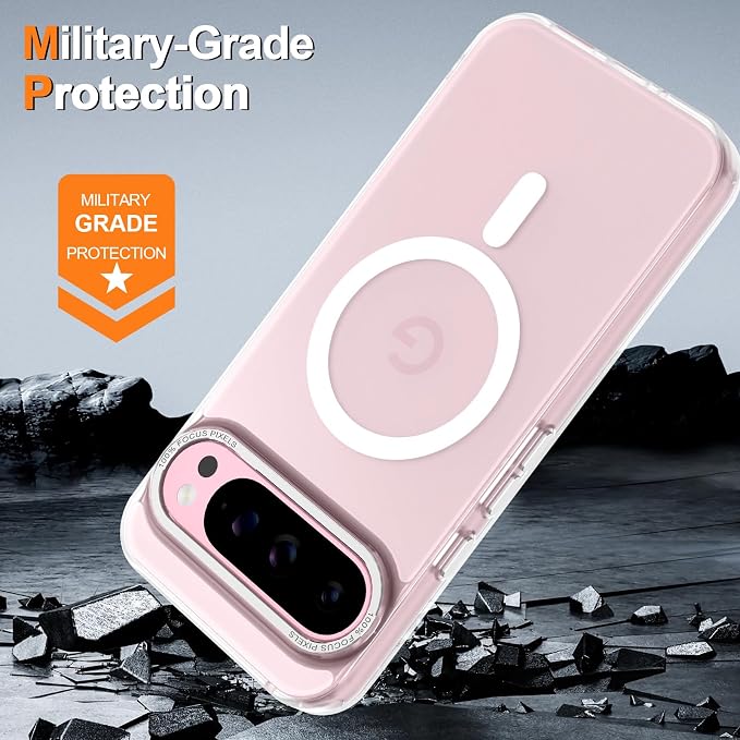 Magnetic for Google Pixel 9 Pro XL Case, Shockproof Slim Translucent Matte - Image 6
