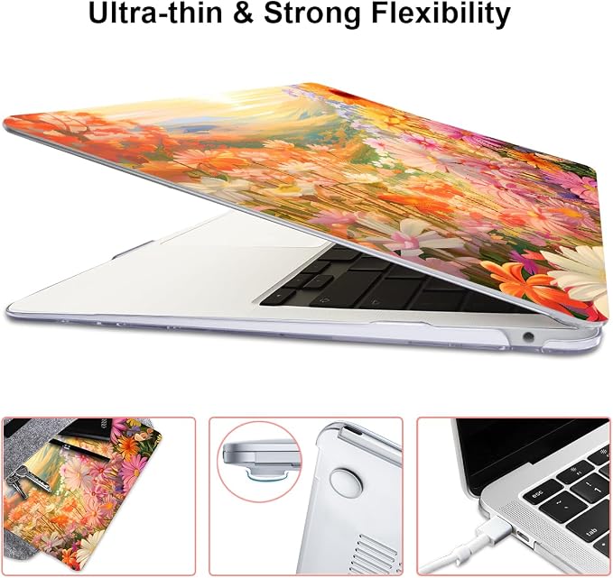 Compatible with MacBook Air 13 Inch Case 2021 2020 2019 2018 Release M1 A2337 - Image 6