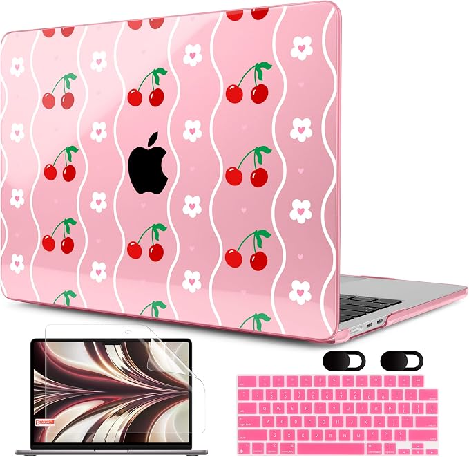 MEEgoodo Case for M4/M3/M2 MacBook Air 13.6 inch Case 2025 2024 2022, Fit Model by MEEgoodo
