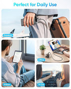 SUNGUY 4 in 1 Charging Cable 6FT, 60W Multi Charging Cable, USB-C/A to - Image 5