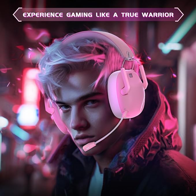 Wireless Gaming Headset for PS5, Gamer Headphones for Nintendo Switch, 50H - Image 6
