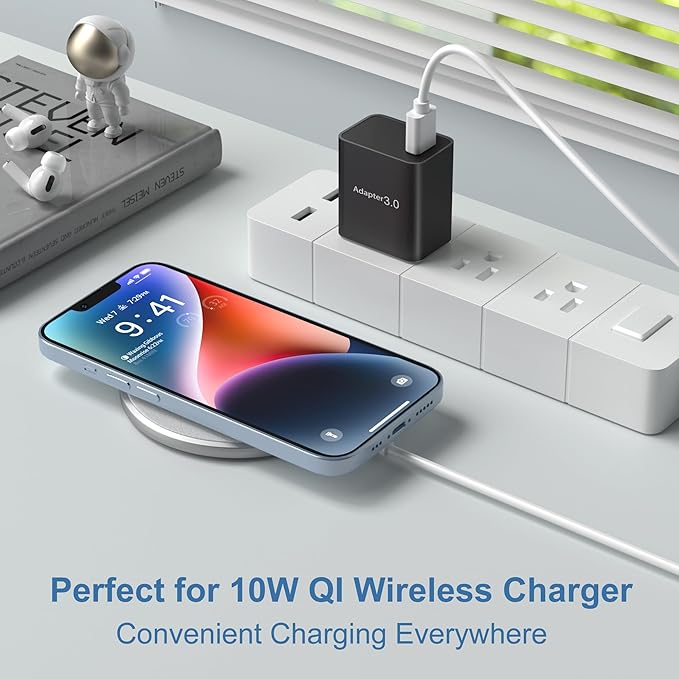 USB Charger Block, OKRAY 2-Pack 18W 3.0 Quick Charge Power Adapter Type A Box - Image 2