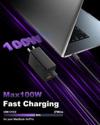 USB C Charger Block 100W, 3-Port GaN Super Fast Charger, Type C Wall Charger - Image 7