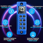 Busbar Terminal Block 1-in-4-Out | 12V-690V 60A High Current Power Distribution - Image 3