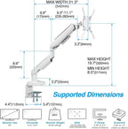AVLT RGB Lights Single 17”-49” Gaming Monitor Arm Desk Mount, Fits One - Image 4