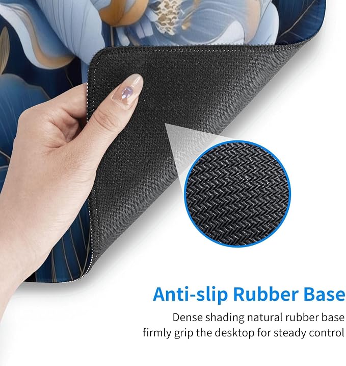 Gaming Mouse Pad, Large Non-Slip Rubber Base Mousepad, Keyboard Mouse Mat - Image 7