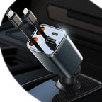Mini Retractable Car Charger, 87W Car Accessories Adapter by ROADRESS