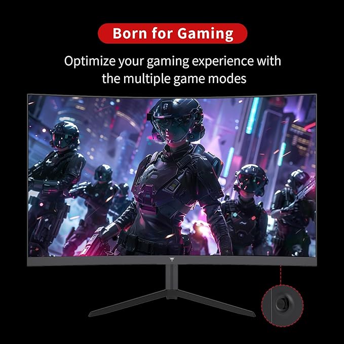 KTC 24 inch 1500R Curved Gaming Monitor 165Hz 1ms FHD 1080p VA Tilt Adaptive - Image 8