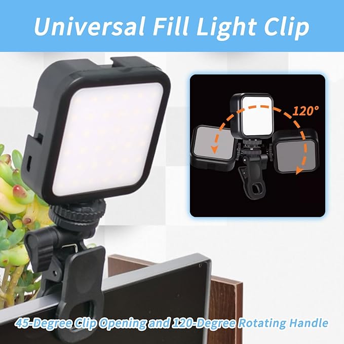 2 Packs Monitor Clip Webcam Clamp Camera Mount Screen LCD Display Top Hanger - Image 5