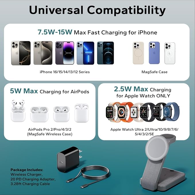 3 in 1 Foldable Wireless Charging Station - Image 5