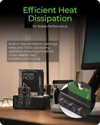 M.2 NVMe & SATA SSD/HDD Hard Drive Docking Station, ICY BOX USB-C 10Gbps NVMe - Image 5