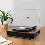 LP&No.1 Record Player with Stereo Speakers, 3-Speed Belt-Drive Turntable - Image 3