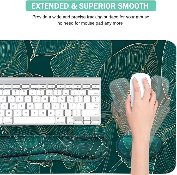 Ergonomic Large Mouse Pad and Keyboard Wrist Rest, Desk Pad - Image 4