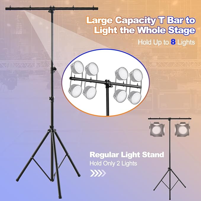 S AFSTAR DJ Light Stand, 14 FT Heavy Duty Metal Lighting Truss System - Image 5