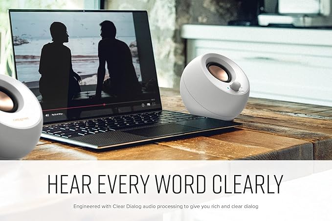 Creative Pebble V3 Minimalistic 2.0 USB-C Desktop Speakers - Image 3