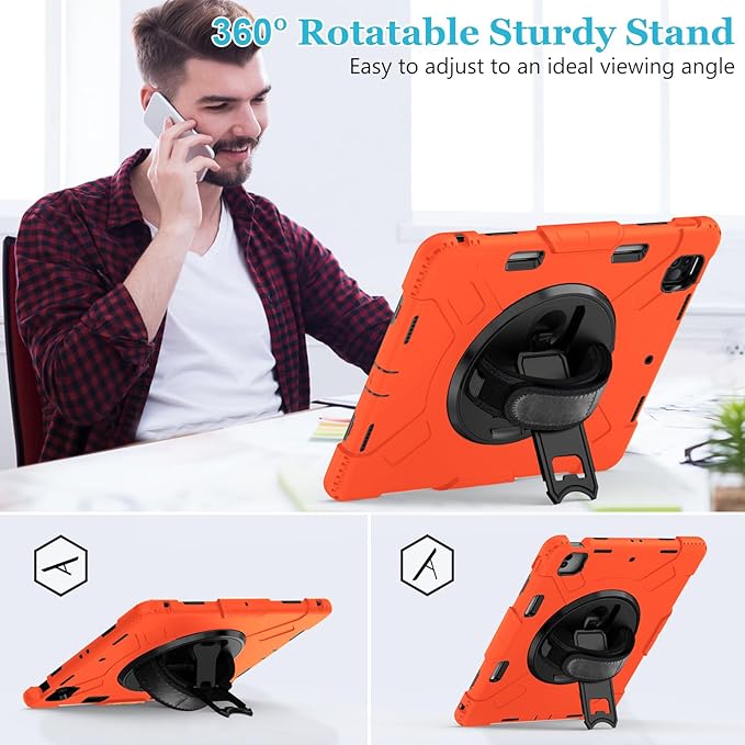 Case for iPad Pro 12.9 2022/2021/ 2020/2018: Cover for iPad Pro 12.9 6th/ 5th/ - Image 3