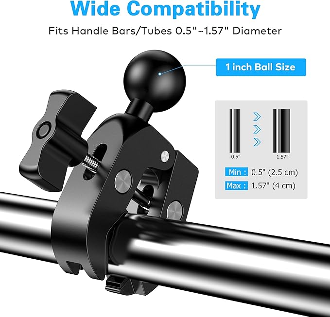 Treadmill Tablet iPad Holder, Aluminum Indoor Exercise Bike Handlebar Mount - Image 7