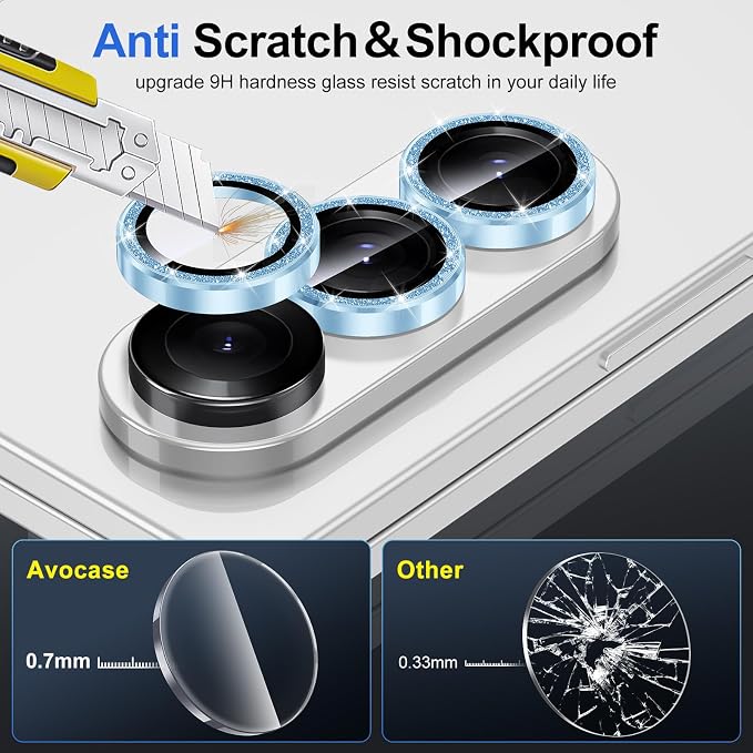 for Samsung Galaxy Z Fold 7 Camera Lens Protector, Individual Metal Ring - Image 3
