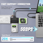 MaxRenard Hard Drive Reader USB 3.0 to SATA/IDE Adapter | Universal External - Image 3