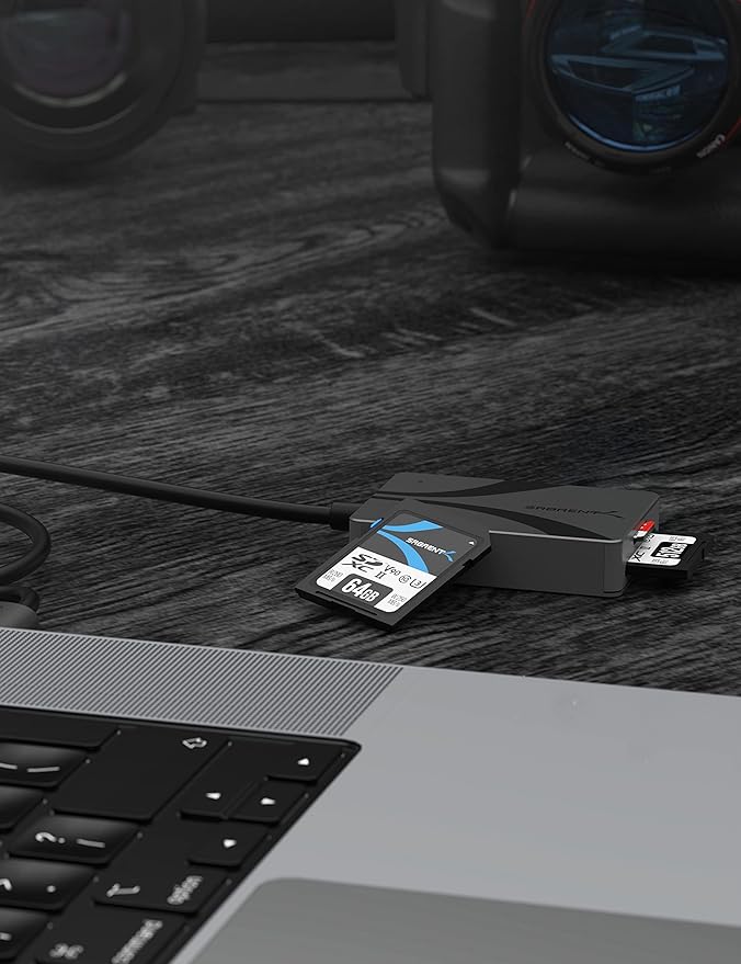 SABRENT USB Type-C Card Reader, Dual-Slot UHS-II SDXC and microSDXC SD 4.0 - Image 7