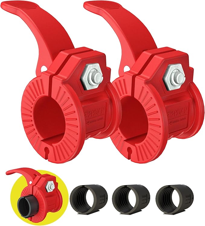 Barbell Clips 1 Inch Quick Release Weight Clamps 0.9-1.18inch Multi-Size by ZY-HUAN