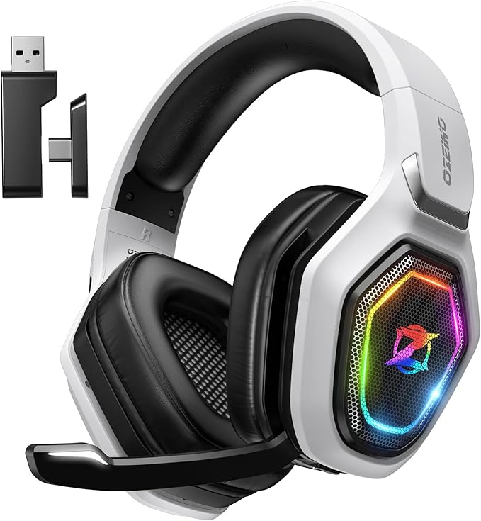 2.4GHz Wireless Gaming Headset for PC, Ps4 by Ozeino