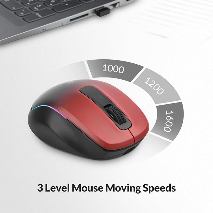 Rii Wireless Mouse Rechargeable, 2.4 GHz - Image 3