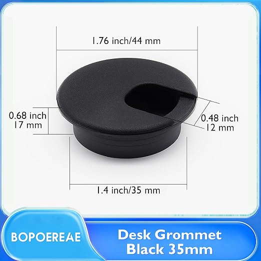 Desk Grommet 1-3/8", Desk Cord Hole Cover, Cable Grommet ABS Plastic, Desk Hole - Image 8