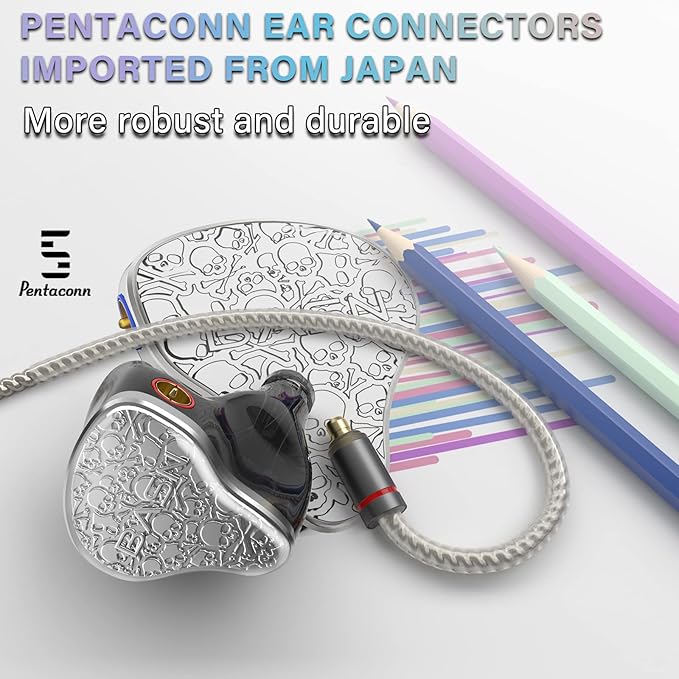BASN Bmaster5 in Ear Monitors, 1DLC Diaphragm+4BA 5 Drivers IEM Earphones - Image 3