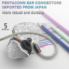 BASN Bmaster5 in Ear Monitors, 1DLC Diaphragm+4BA 5 Drivers IEM Earphones - Image 3