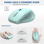 E-YOOSO Wireless Mouse for Laptop, Portable Optical Computer Mouse, 6 Buttons - Image 4