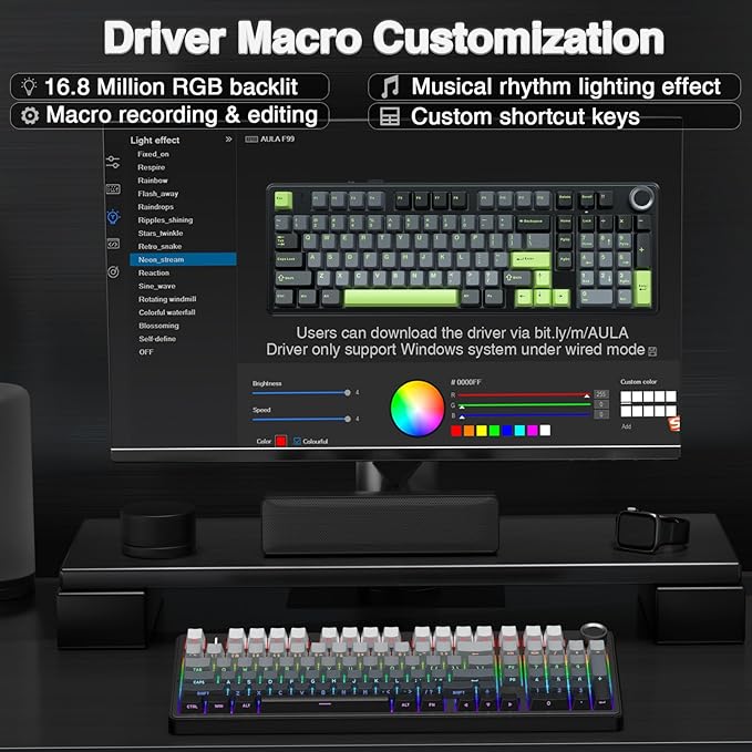 AULA F99 Pro Wireless Mechanical Keyboard - Image 8