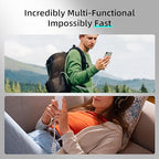 MFish 4-in-1 USB C Charging Cable, 6 Ft Type C to Type C Cable, 240W Fast - Image 4