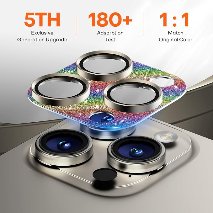 Camera Lens Protector for iPhone 16 Pro Max/16 Pro/iPhone 15 Pro Max/15 - Image 3
