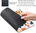 Pink Cute Flower Mouse Pad, Floarl Mouse Pad Custom Design, Square Waterproof - Image 2