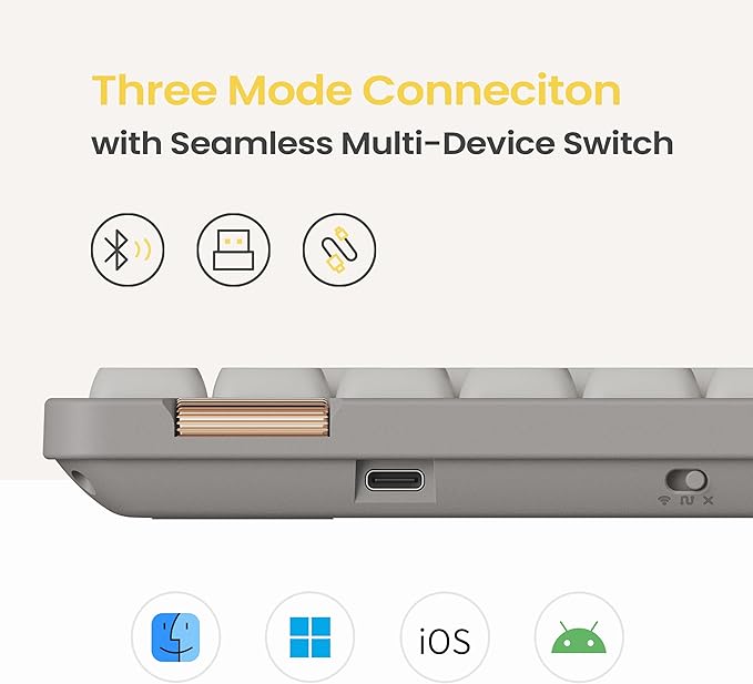 Flow Lite 100 Keys Low Profile Mechanical Keyboard, Swappable Rechargeable - Image 5