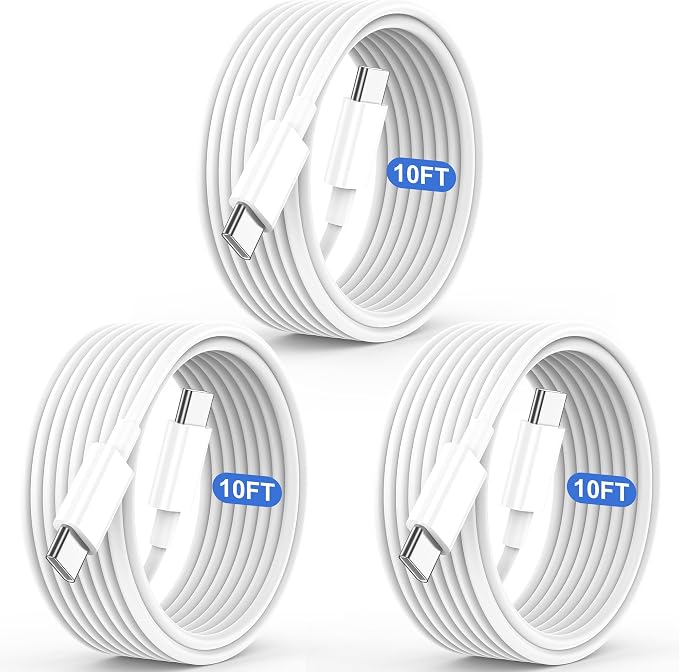Long USB C Cable 10ft Fast Charging, by ACTIRYING