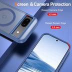 Magnetic for Google Pixel 8a Case, Shockproof Slim Translucent Matte Anti-Slip - Image 3