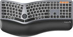 Backlit Bluetooth Ergonomic Keyboard, ProtoArc EK01 Plus Full Size Wireless by ProtoArc
