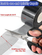 Wohohoho Window Screen Repair Tape, 2 in X 40 FT Black Screen Patch Repair Kit - Image 4