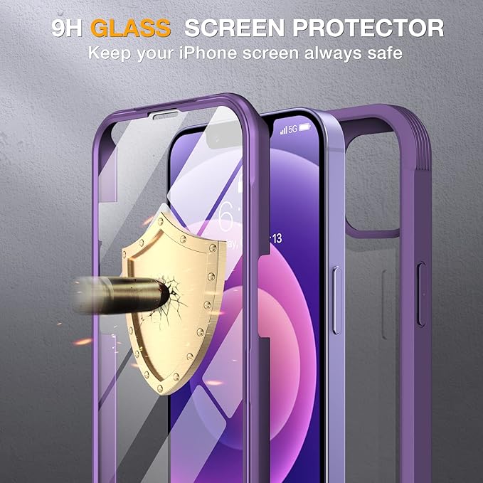 Miracase Glass Series for iPhone 12/12 Pro Case 6.1 inch, Upgraded Full-Body - Image 5