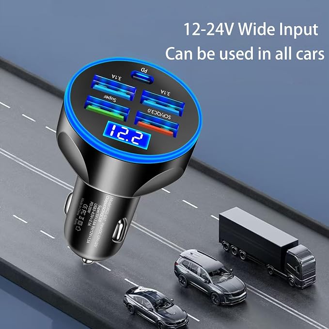 Multi Port USB C Car Phone Charger - Image 8