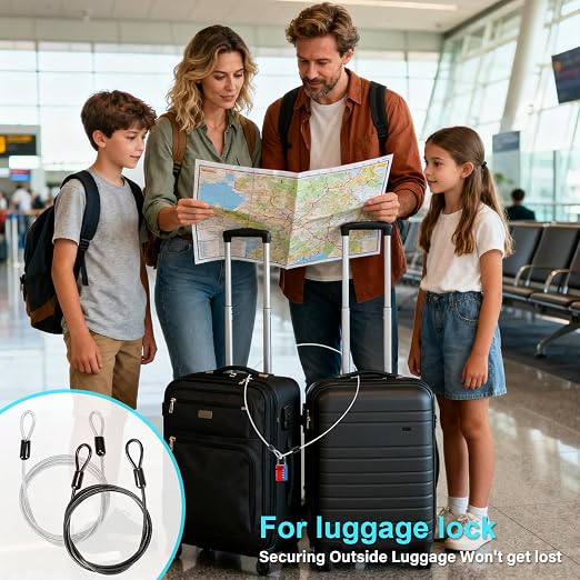 2 Pack Outdoor & Travel Security Cable - Image 5