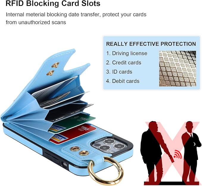 Folosu for iPhone 12/12 Pro Wallet Case - Image 5