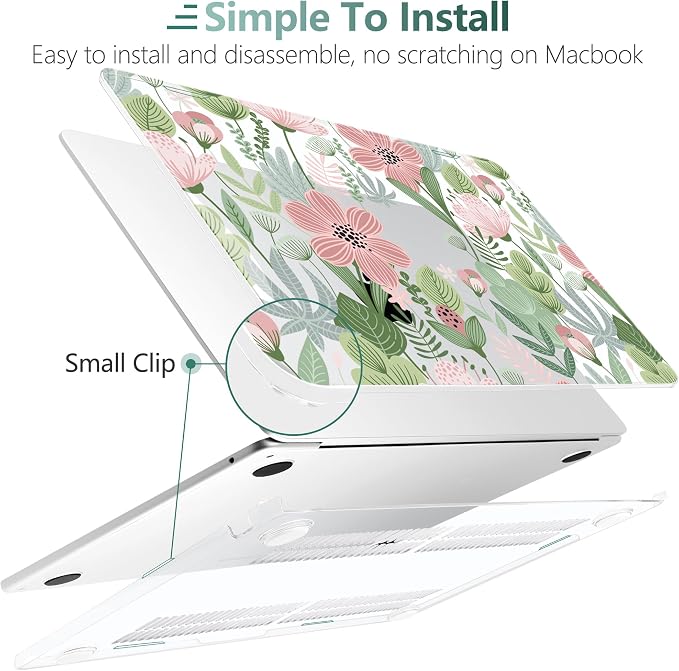 TWOLSKOO Compatible with M4 MacBook Air 15 inch Case 2025-2023 Released Model - Image 3