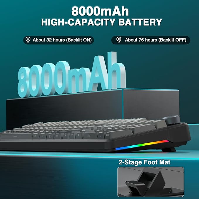AULA F108 PRO - Wireless Mechanical Keyboard - Image 6